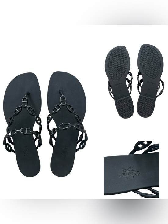 Hermes Shoes - Hermès Rubber Chaine d'Ancre Island Sandals